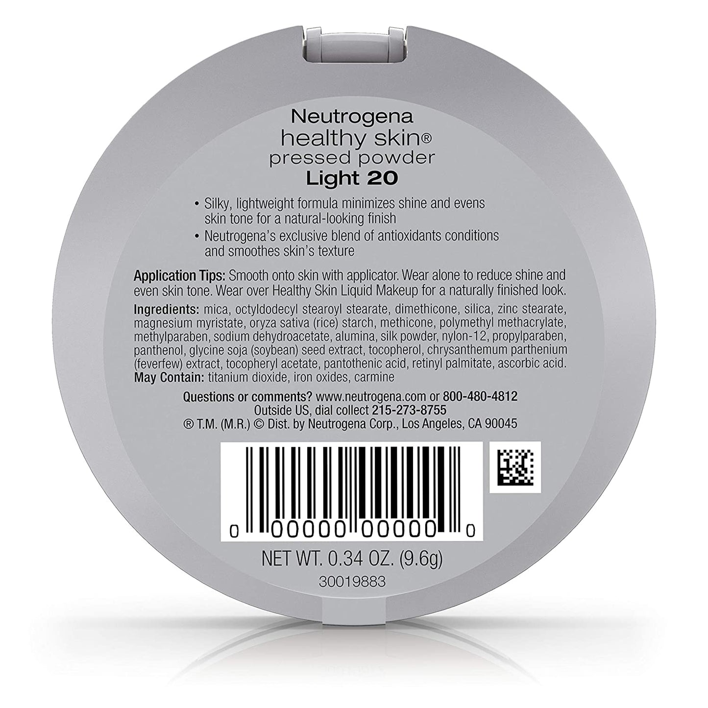 Neutrogena Healthy Skin Pressed Powder, Shade: Light / 20 0.34 oz