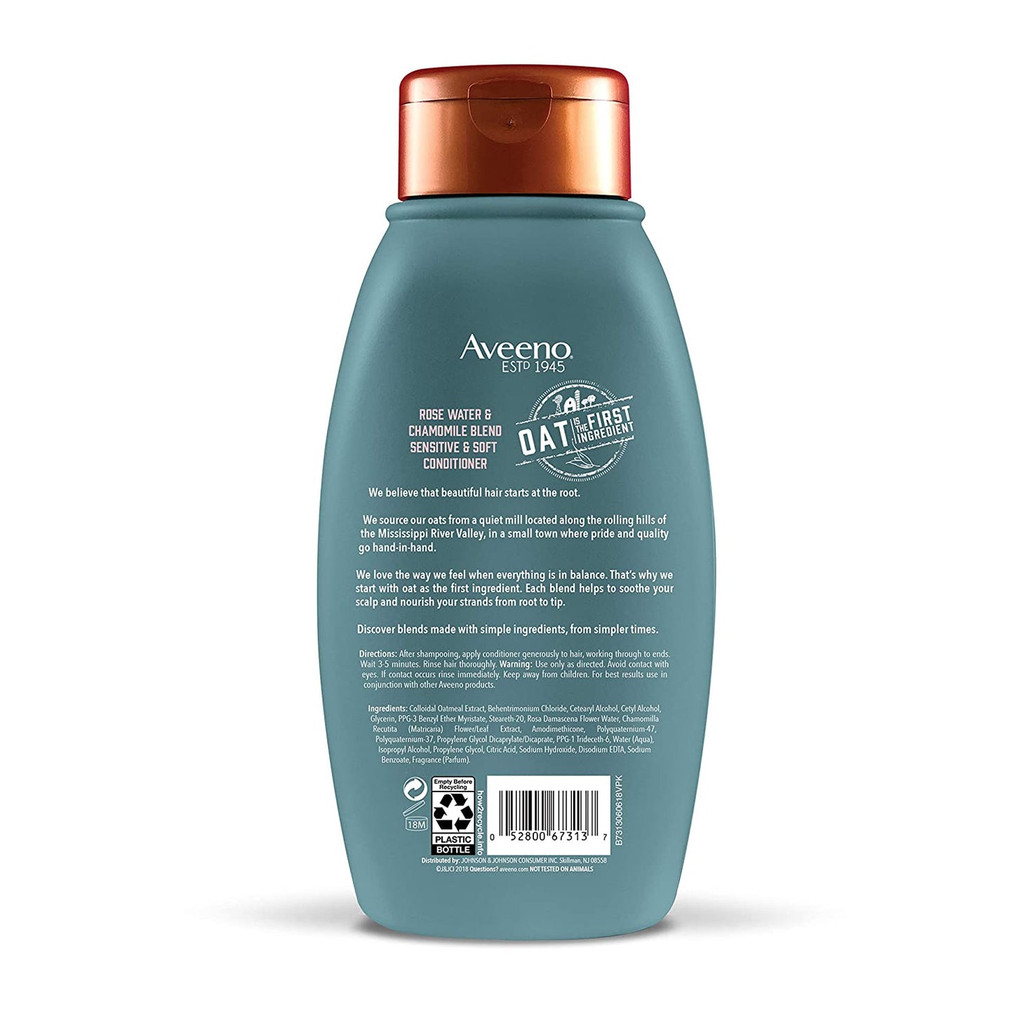 Aveeno Scalp Soothing Rose Water and Chamomile Blend Conditioner, 12 fl.oz / 354ml