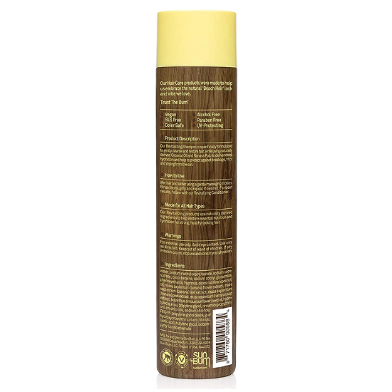 Sun Bum Revitalizing Shampoo for All Hair Types Nourishing & Balancing, 10 fl.oz / 295ml
