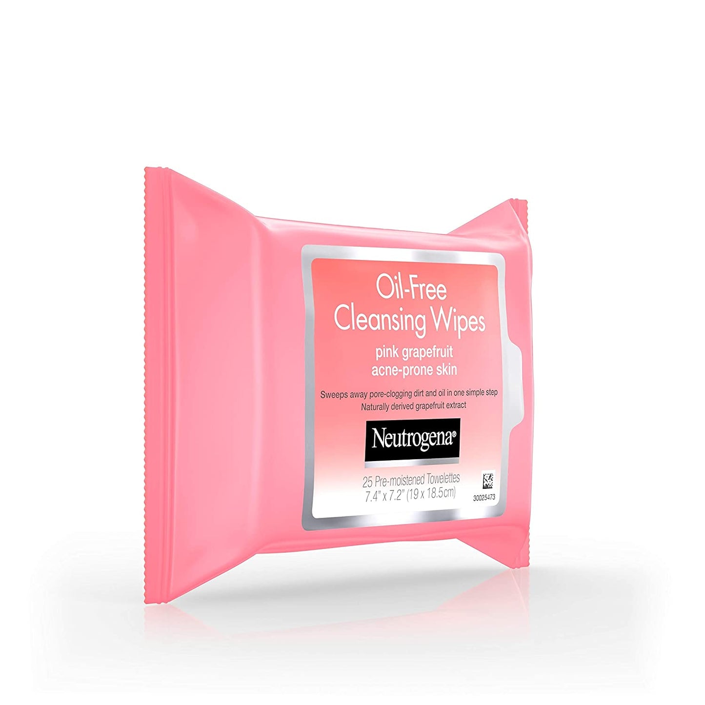 Neutrogena Oil-Free Cleansing Wipes Pink Grapefruit, 25 Count