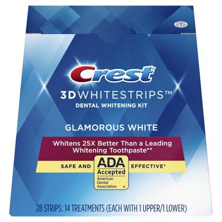 Crest 3D White Glamorous Whitestrips 28 Strips, 14 Treatments (Packaging May Vary)