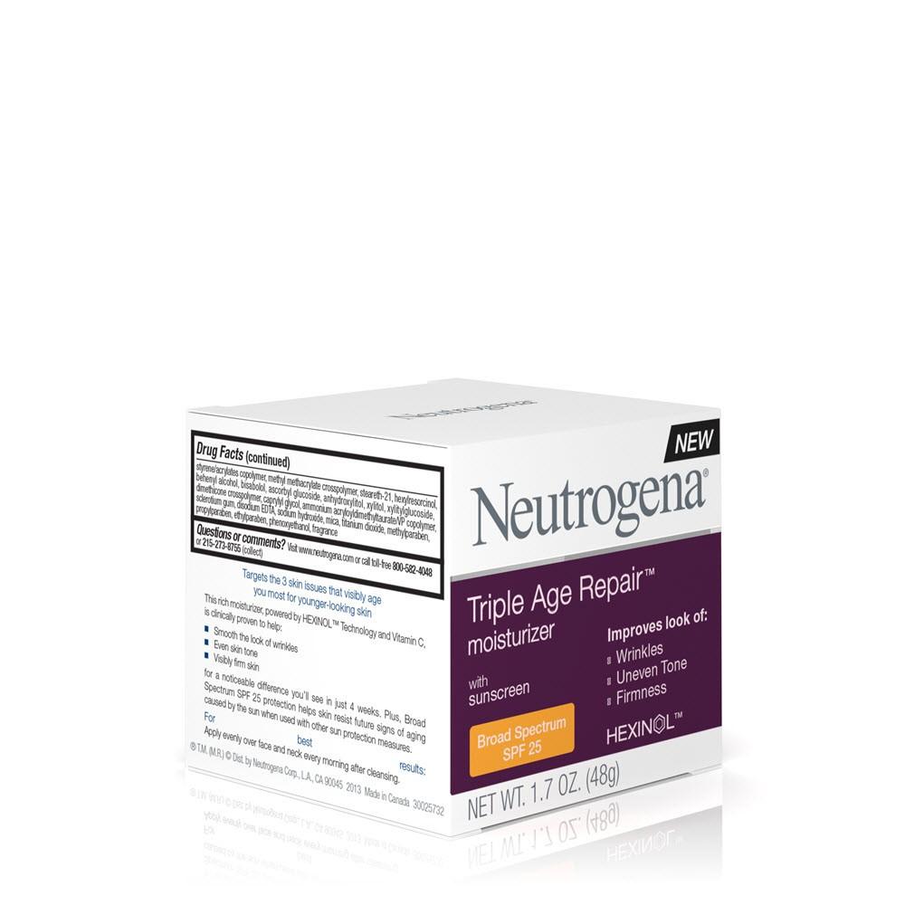 Neutrogena Triple Age Repair Moisturizer Broad Spectrum SPF 25 (1.7 oz / 48g)