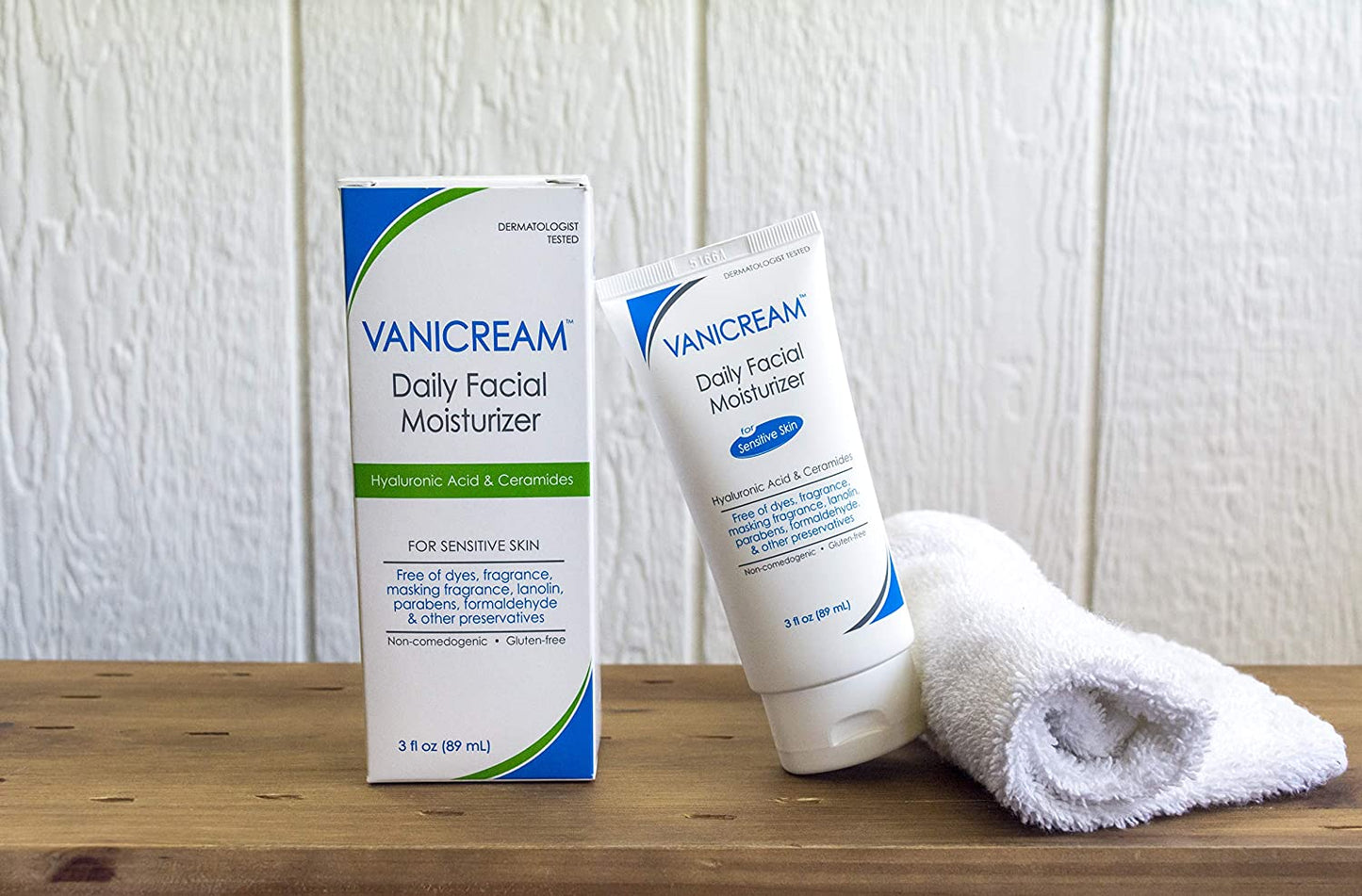 Vanicream Daily Facial Moisturizer With Hyaluronic Acid & Ceramides For Sensitive Skin, 3 fl.oz / 89ml