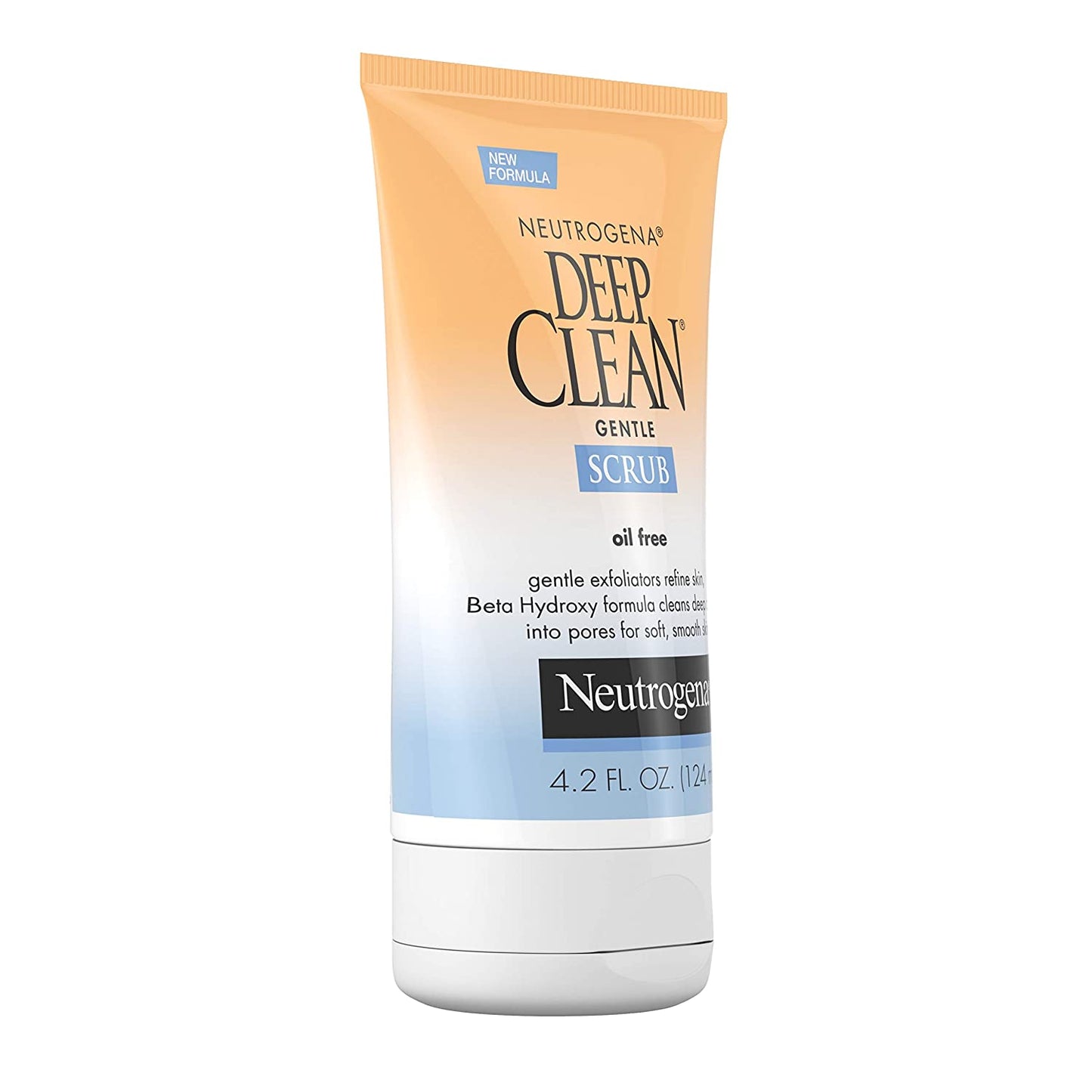 Neutrogena Deep Clean Gentle Daily Facial Scrub, Oil-Free Cleanser, 4.2 fl,oz / 124ml