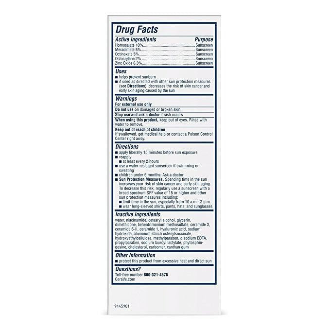 CeraVe AM Facial Moisturizing Lotion with Sunscreen SPF 30 - 3 fl. oz