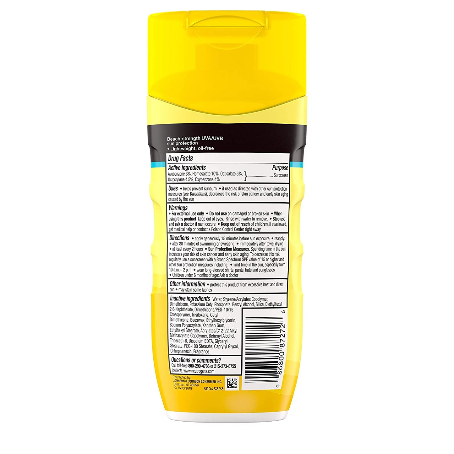 Neutrogena Beach Defense Water + Sun Protection Sunscreen Lotion SPF 70, 6.7 fl.oz / 198ml