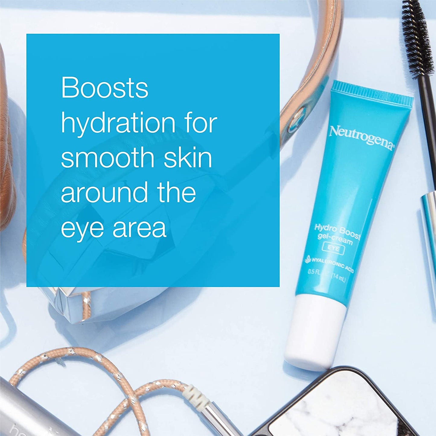 Neutrogena Hydro Boost Hydrating Gel Eye Cream with Hyaluronic Acid, 14 ml (0.5 fl oz)