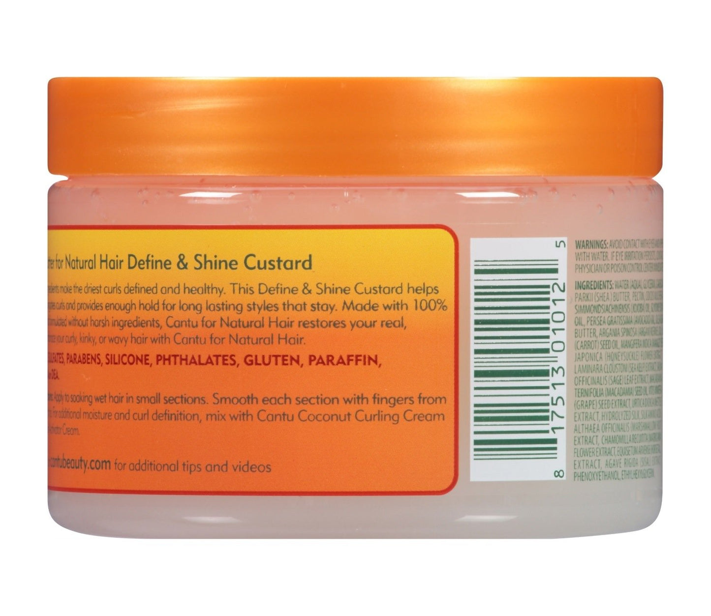 Cantu Shea Butter Define & Shine Custard for Natural Hair, 12 oz. / 340 g
