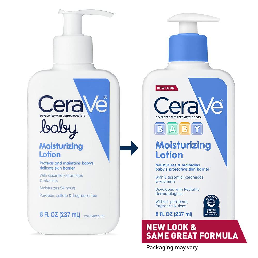 CeraVe Baby Moisturizing Lotion with 3 Essential Ceramides & Vitamin E, 8 fl.oz / 237ml