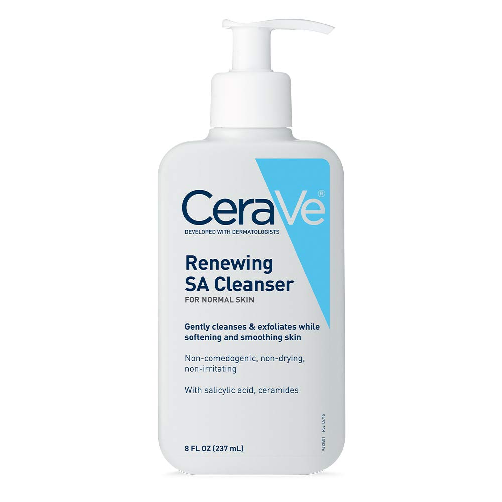 CeraVe Salicylic Acid Cleanser, Renewing Exfoliating for Normal Skin, 8 oz (Packaging may Vary)
