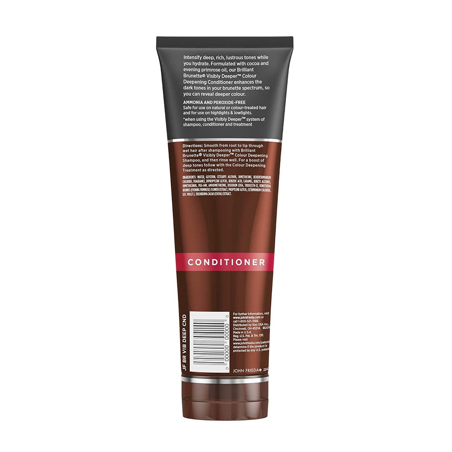 John Frieda Brilliant Brunette Colour Deepening Conditioner, 8.3 fl.oz / 245ml PACKAGING MAY VARY