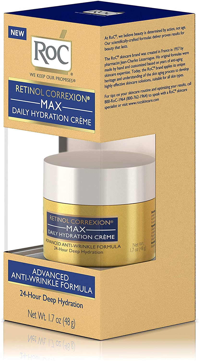 RoC Retinol Correxion Max Daily Hydration Anti-Aging Cream, 1.7 oz. / 48g (PACKAGING MAY VARY)