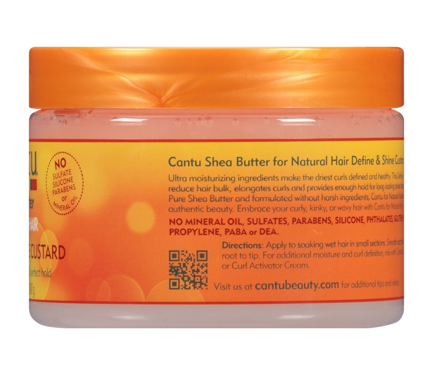 Cantu Shea Butter Define & Shine Custard for Natural Hair, 12 oz. / 340 g