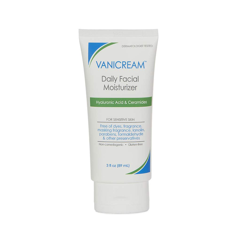 Vanicream Daily Facial Moisturizer With Hyaluronic Acid & Ceramides For Sensitive Skin, 3 fl.oz / 89ml