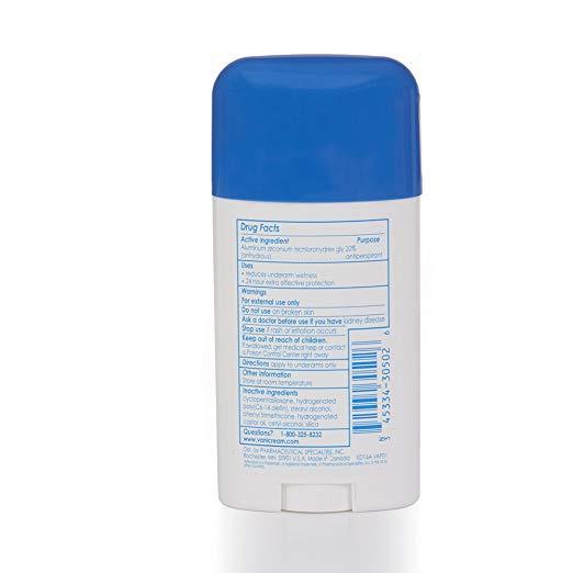 Vanicream Anti-Perspirant/Deodorant 2.25 Ounce