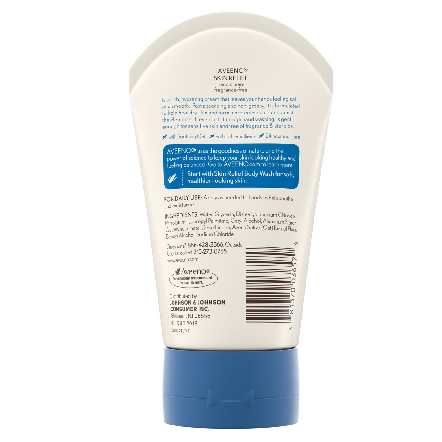 Aveeno Skin Relief Intense Moisture Hand Cream, 3.5 oz. / 100g