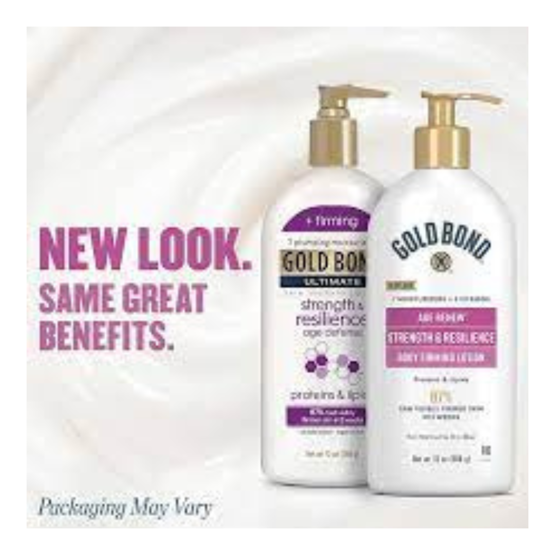 Gold Bond Ultimate Strength & Resilience Skin Therapy Lotion, 13 oz for Aging and Mature Skin