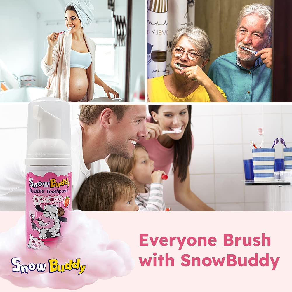 Snow Buddy Bubble Kid's Toothpaste Strawberry 1.52 oz