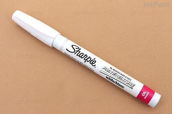 Sharpie Oil-Based Paint Marker, Extra Fine Point, White (Pack of 3)