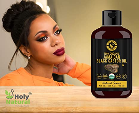 Holy Natural Jamaican Black Castor Oil 100% Organic USDA Certified (1 Count)