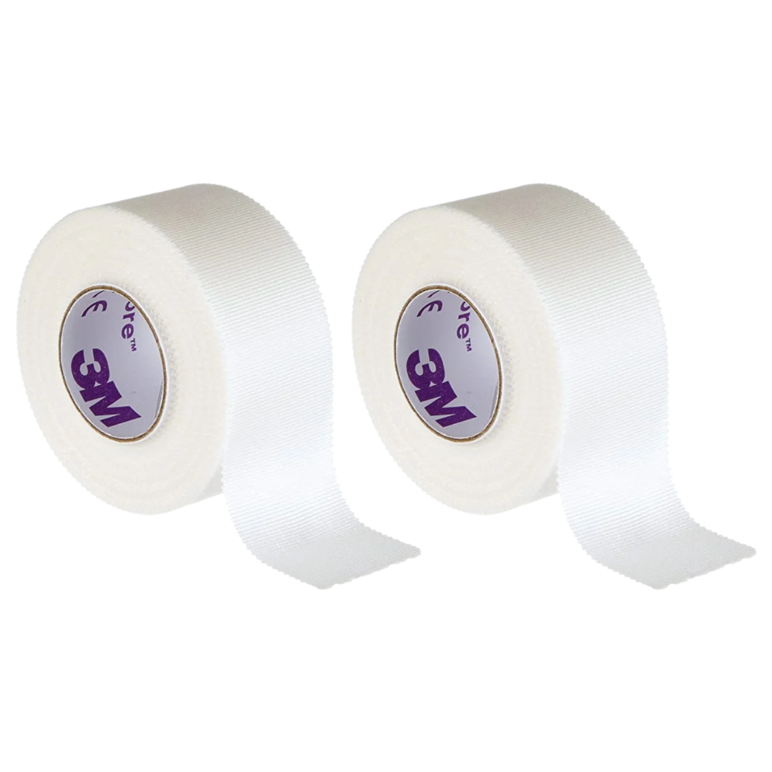 3M Durapore Medical Silk Tape 1 in x 10 yd, 2 Count