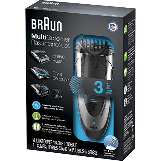 Braun MG5090 Men's Electric Shaver / Styler / Trimmer, 3-in-1 Ultimate Hair Clipper, Wet & Dry