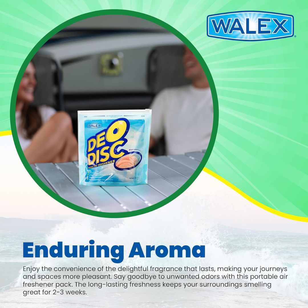 Walex DeoDisc Portable Air Freshener, 1500-1550 g