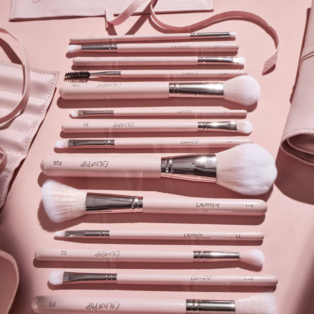 Colourpop Smoke 'N Roses Brush Roll Face and Eye Brush Set