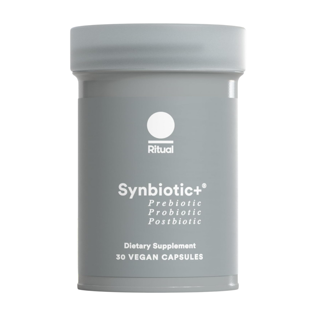 Ritual Synbiotic + Prebiotic Probiotic Posibiotic Dietary Supplement, 30 Vegan Capsules