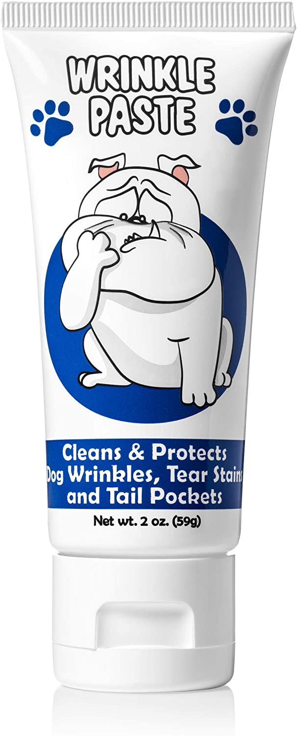 Squishface Wrinkle Paste for Dogs, 2 oz. / 59g Cleans Wrinkles, Tear Stain & Tail Pockets
