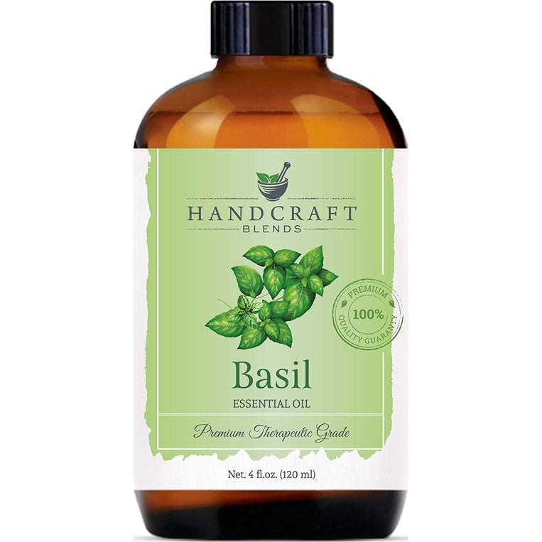 Handcraft Blends Basil Essential Oil Premium Therapeutic Grade 120 mL 1 Bottle