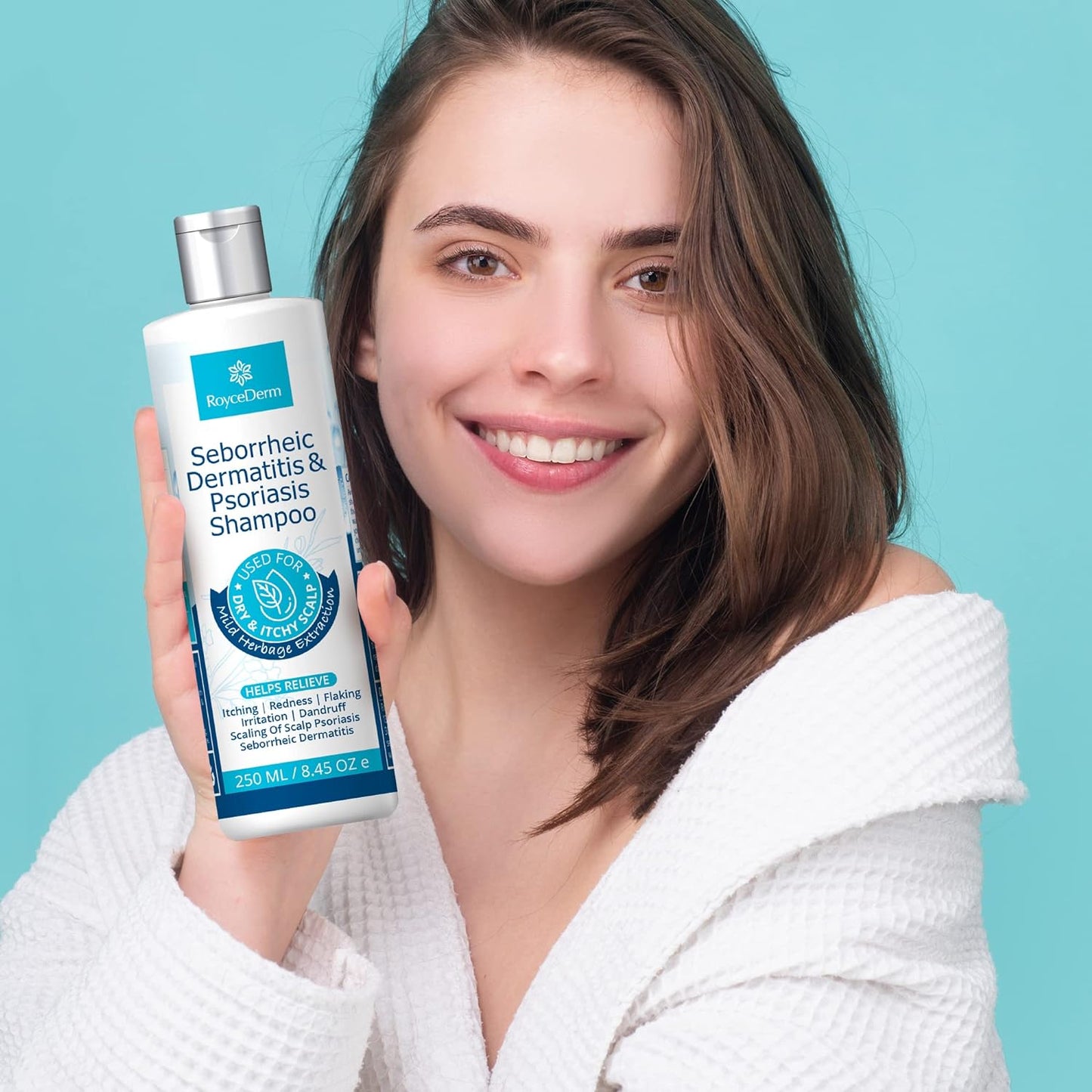 RoyceDerm Seborrheic Dermatitis And Psoriasis Shampoo 250mL / 8.45 oz