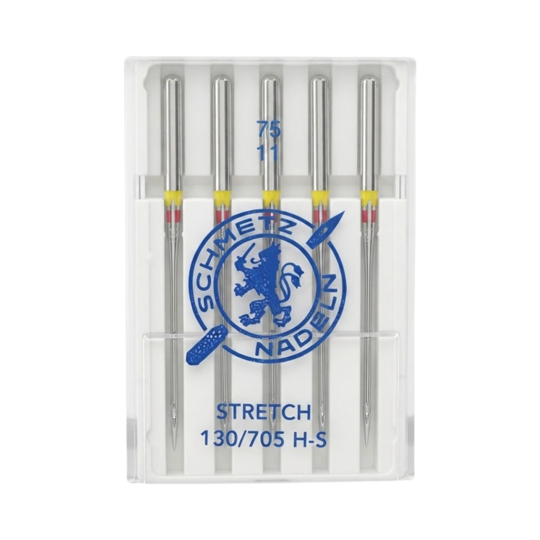 Schmetz Stretch Sewing Needle 130/705 H-S, Size 75/11,  5 Pack (NOT CARDED)