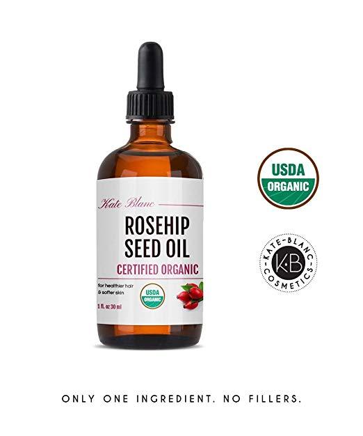 Kate Blanc Rosehip Seed Oil, Certified Organic, 1 fl.oz / 30ml