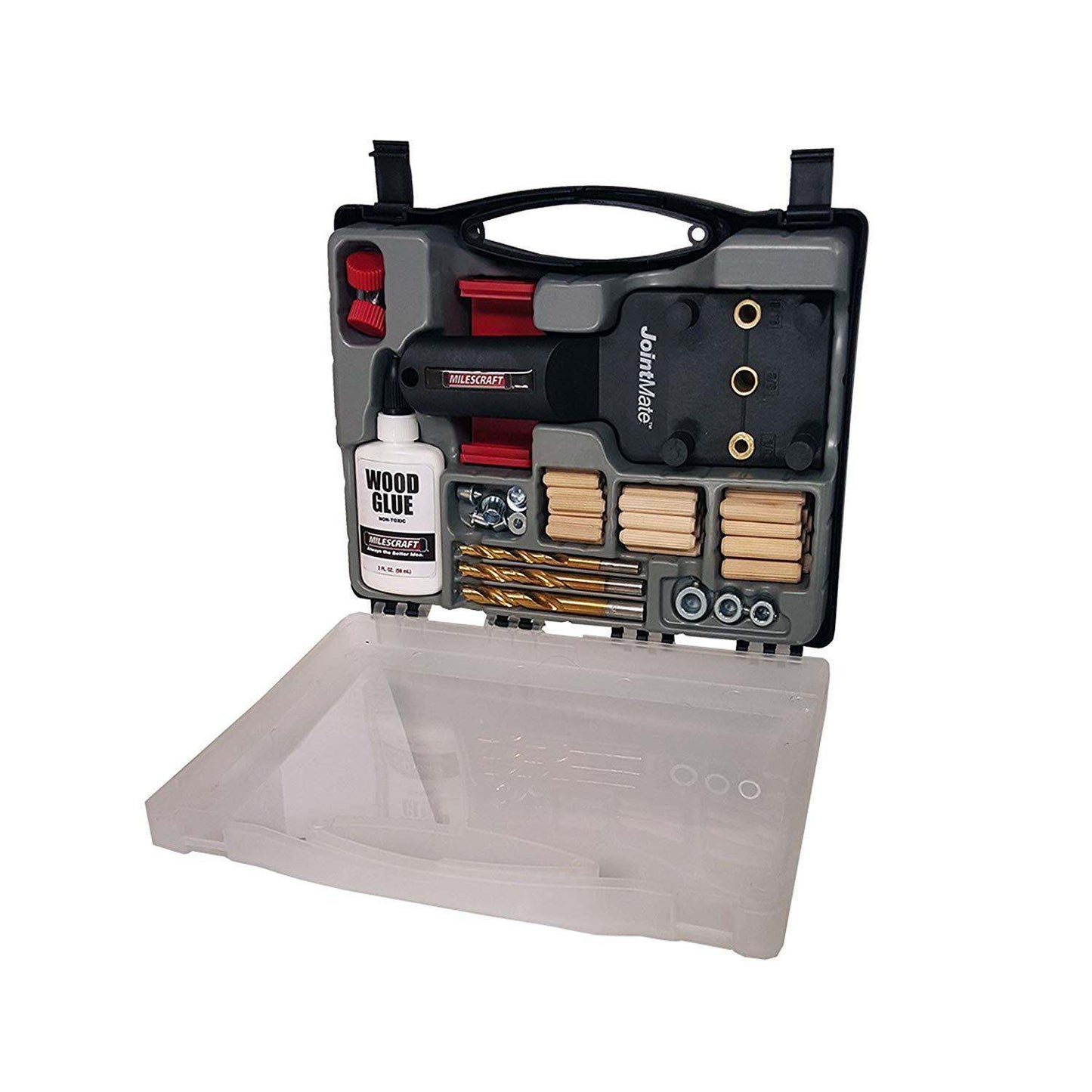 Milescraft 1309 DowelJigKit - Complete Doweling Kit with Dowel Pins and Bits