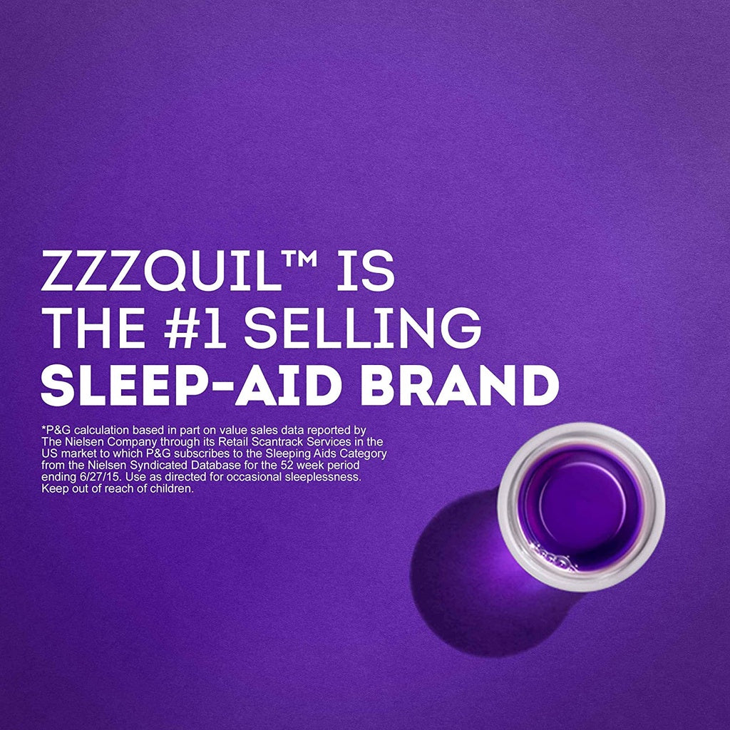 Vicks ZzzQuil Nighttime Sleep Aid, Warming Berry Liquid 12 fl.oz