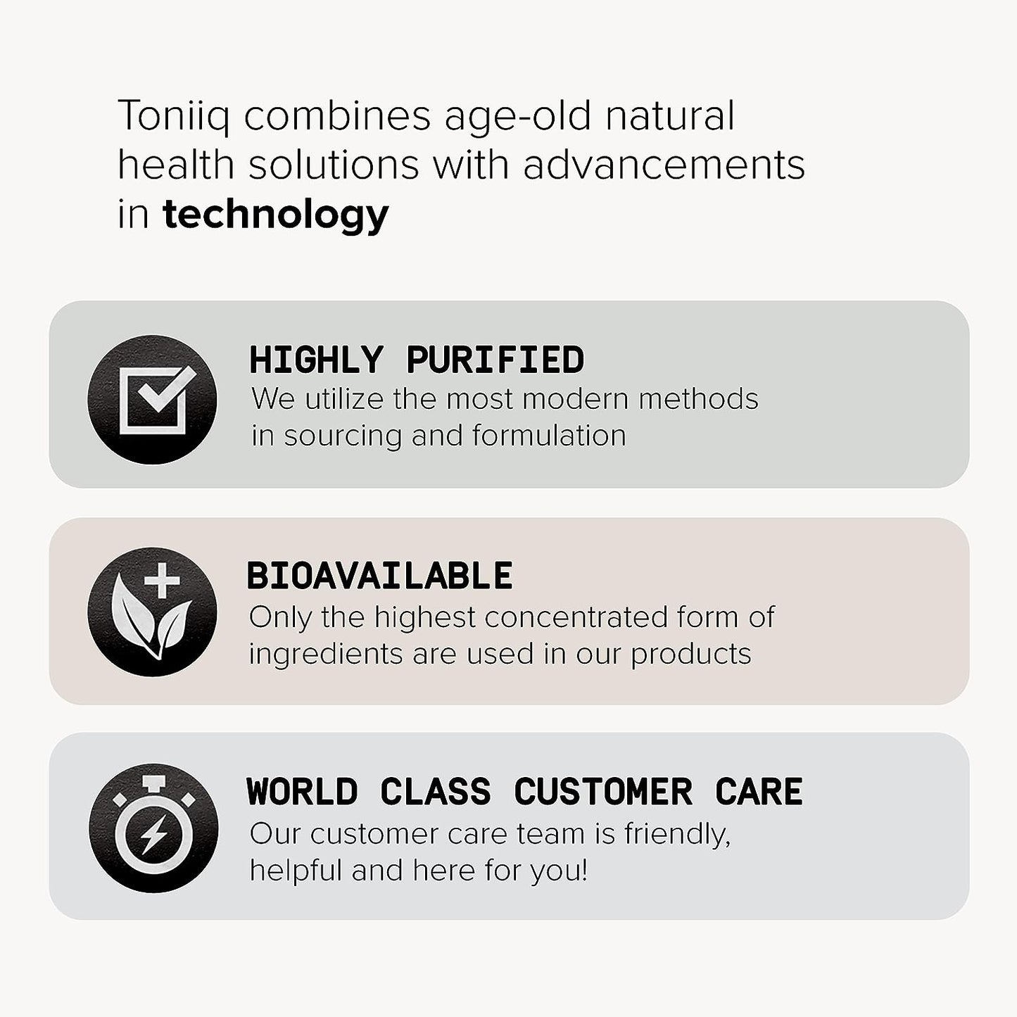 Toniiq Resveratrol Ultra High Purity Supplement 180 Capsules