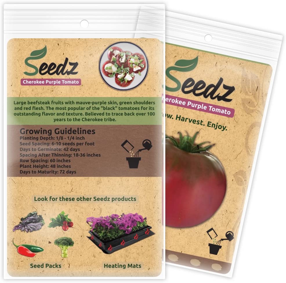 Seedz Organic Cherokee Purple Tomato Seeds (Approx. 100 Seeds)