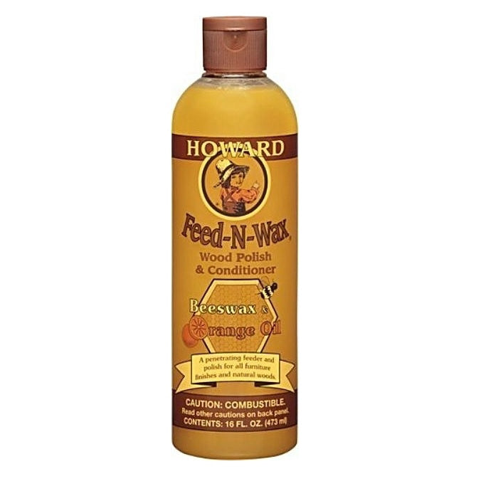 Howard Products Wood Polish & Conditioner, 16 oz, Orange Oil