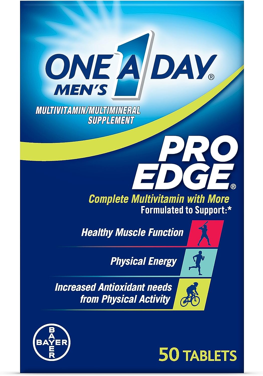 One A Day Men's Pro Edge Multivitamin (50 Tablets)