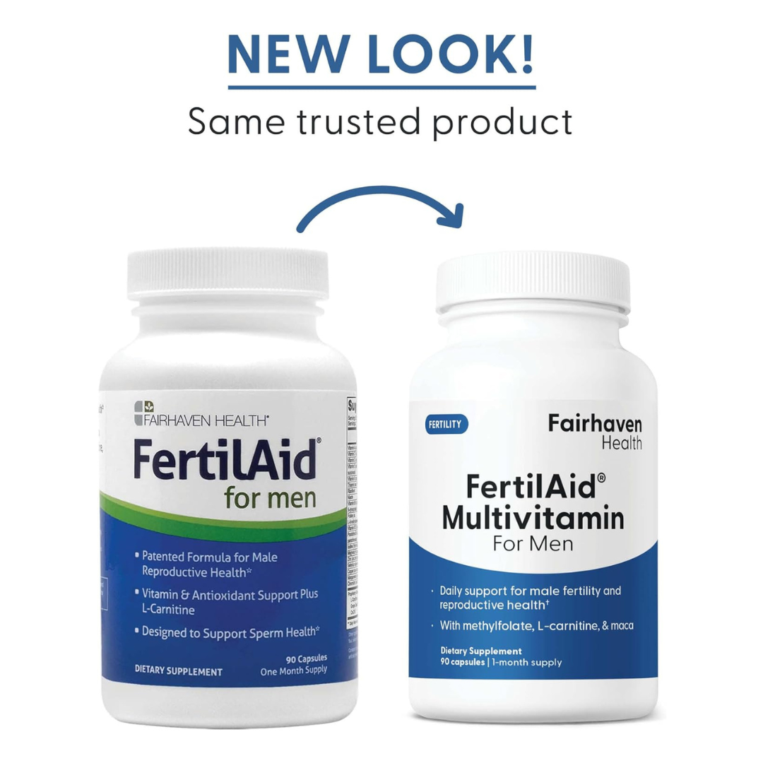 Fairhaven Health FertilAid for Men Dietary Supplement, 90 Capsules