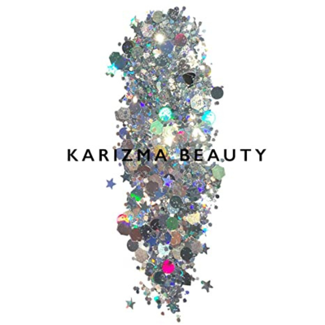 Karizma Silver Holographic Glitter 0.36 Oz (10g)