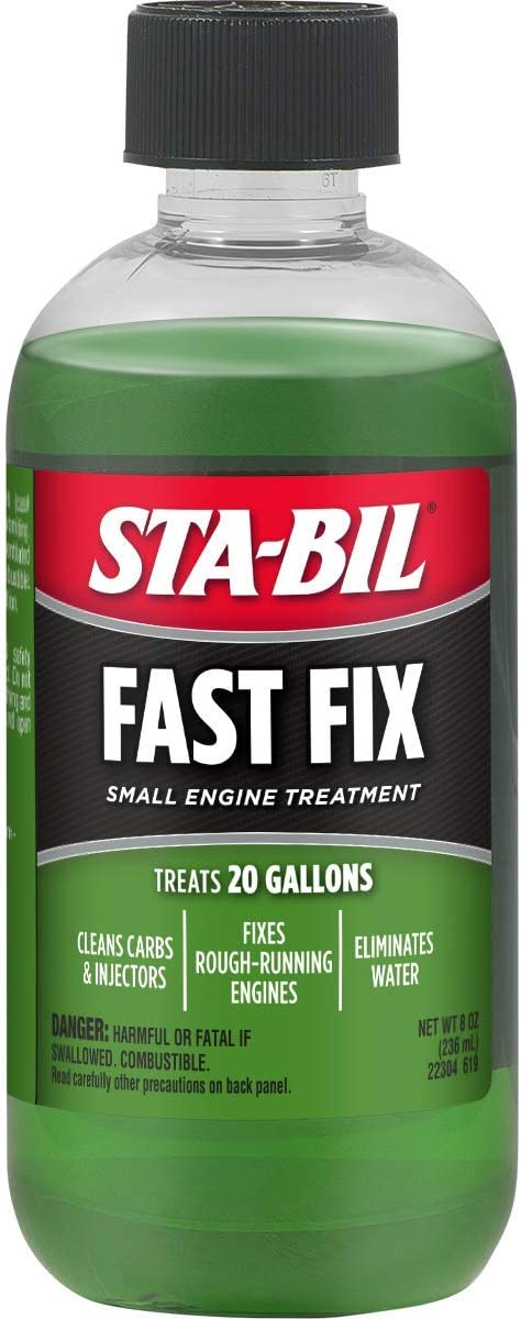 Sta-Bil Fast Fix Small Engine Treatment 22304 Green Treats Up To 20 Gallons 8 oz