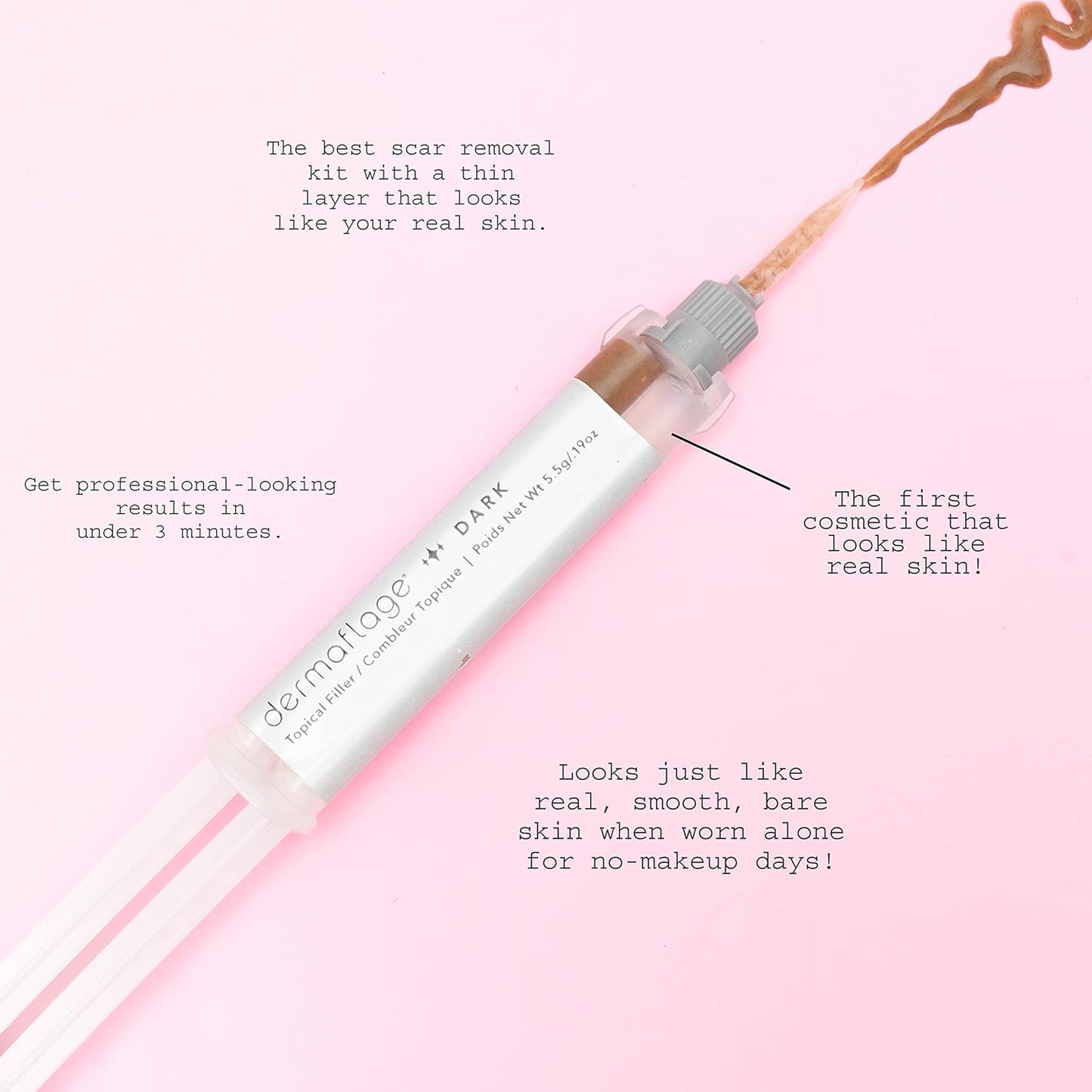 Dermaflage The Hollywood Topical Filler Medium Cool Starter Kit, 5.5 g / 0.19 oz