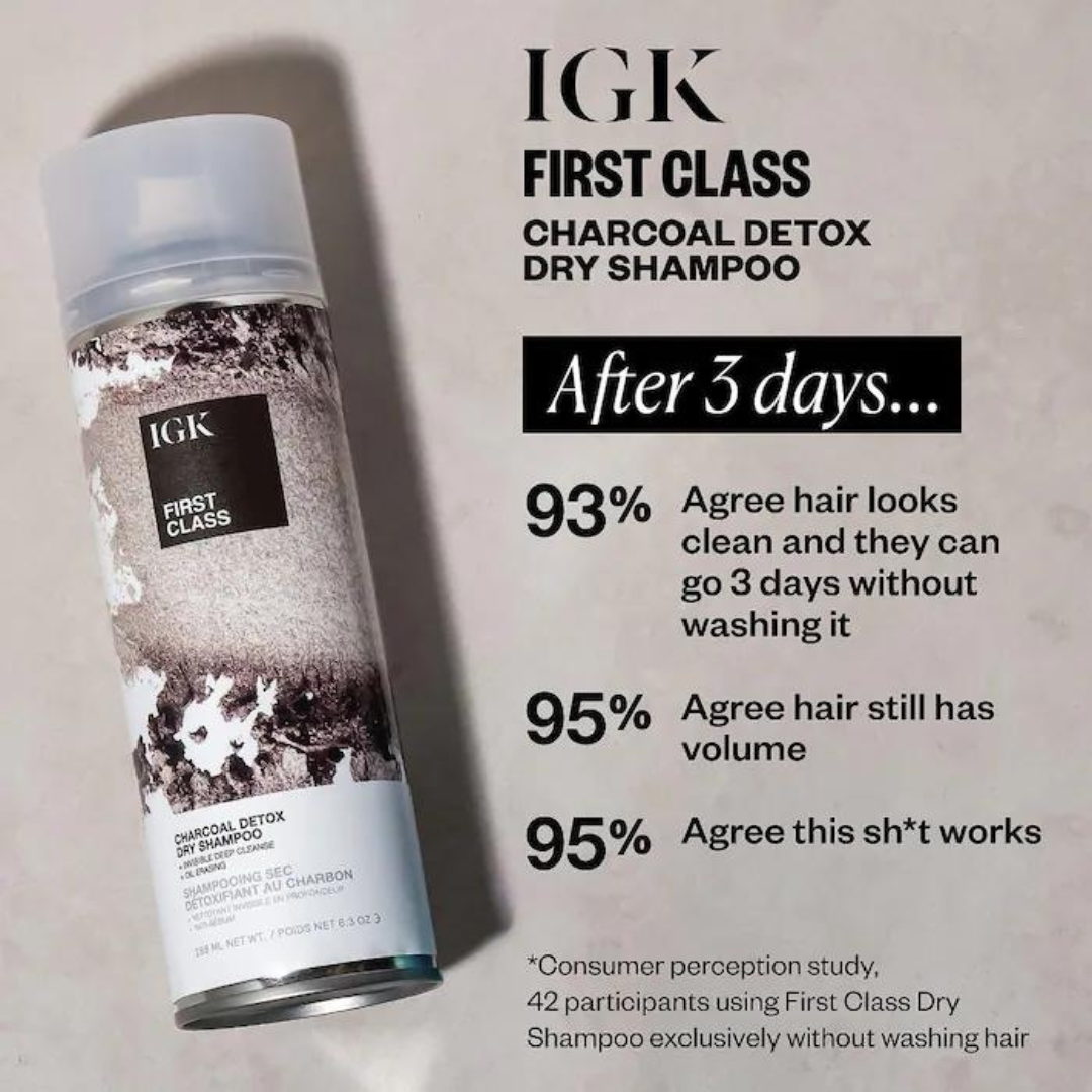 IGK First Class Charcoal Detox Dry Shampoo - 288ml / 6.3oz