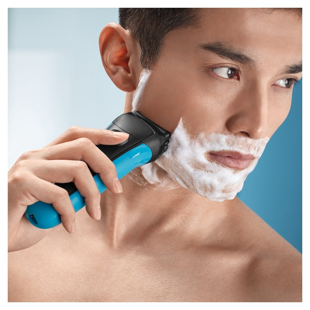 Braun Series 3 310s Wet & Dry Electric Shaver for Men / Rechargeable Electric Razor, Blue