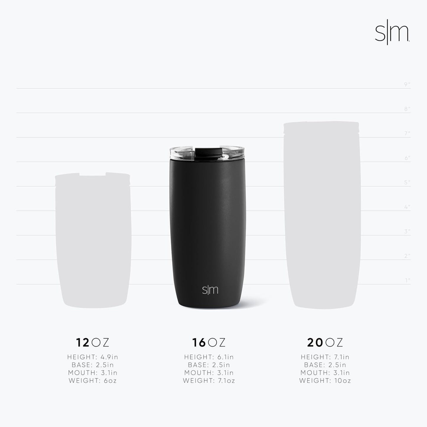Simple Modern Voyager Tumbler with Flip Lip 16 Oz