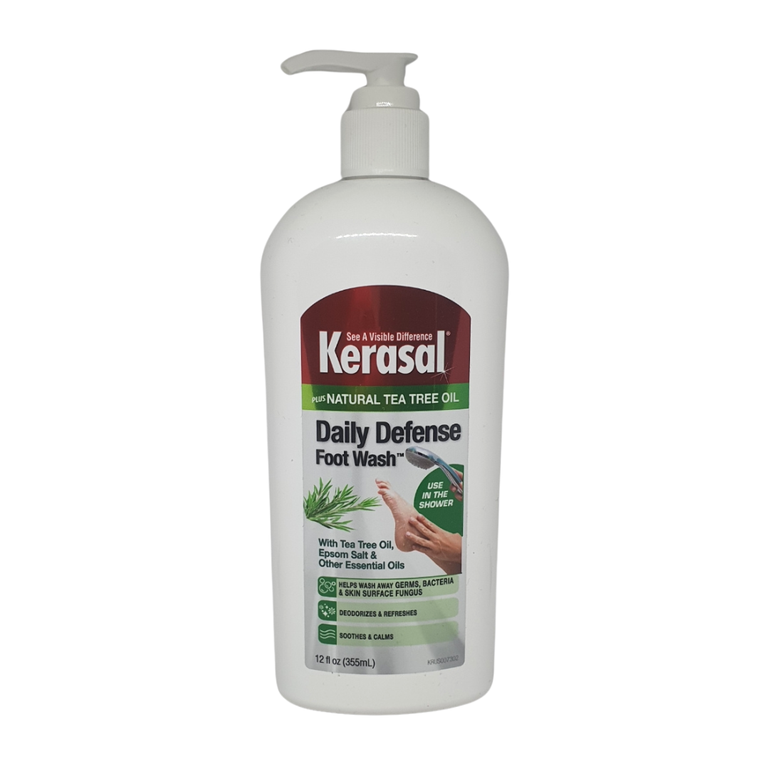 Kerasal Natural Tea Tree Oil Daily Defense Foot Wash 355ml