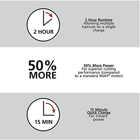 Wahl Lithium Ion Complete Rechargeable Cordless Model 79600-2101P Haircut & Touch Up Kit