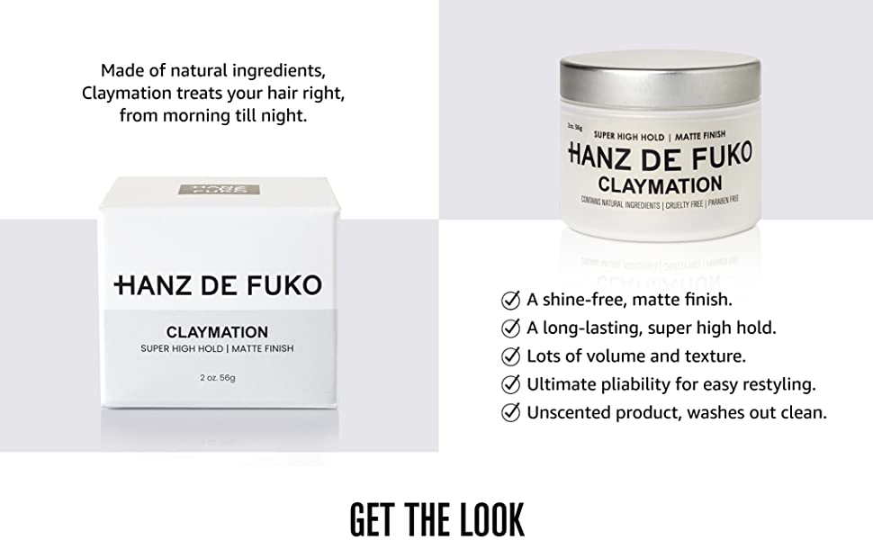 Hanz de Fuko Men's Hair Styling Clay (1 Count)